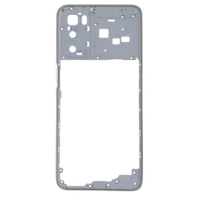 Middle Frame Ring Only For Oppo A16 Black By - Maxbhi Com