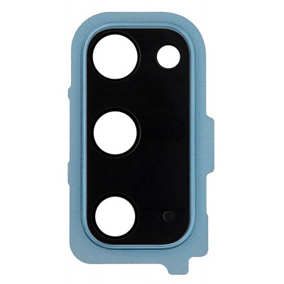Camera Lens Glass With Frame For Samsung Galaxy S20 5g Blue By - Maxbhi Com