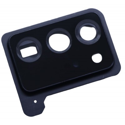Camera Lens Glass With Frame For Samsung Galaxy Note 20 Ultra Black By - Maxbhi Com