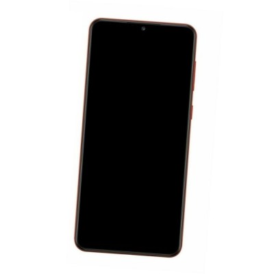 Camera Lens Glass with Frame for Samsung Galaxy A02 Red