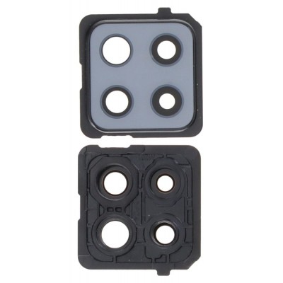 Camera Lens Glass With Frame For Samsung Galaxy A42 5g Grey By - Maxbhi Com