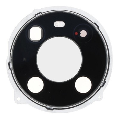 Camera Lens Glass With Frame For Huawei Mate 40 Pro Silver By - Maxbhi Com