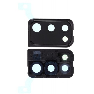 Camera Lens Glass With Frame For Samsung Galaxy A41 Silver By - Maxbhi Com