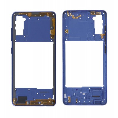 Middle Frame Ring Only For Samsung Galaxy A41 Blue By - Maxbhi Com