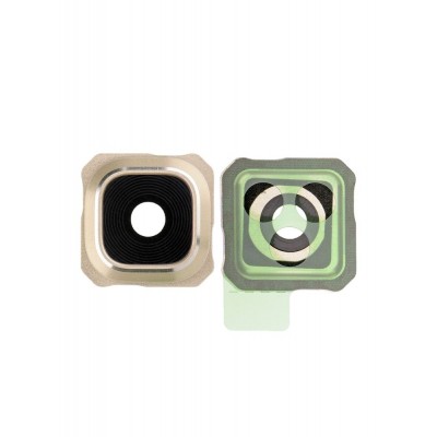 Camera Lens Glass With Frame For Samsung Galaxy S6 Edge Usa Gold By - Maxbhi Com