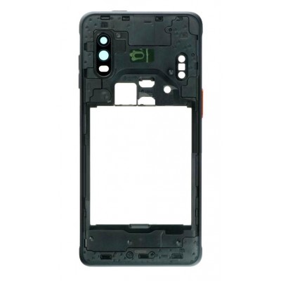 Middle Frame Ring Only For Samsung Galaxy Xcover Pro Black By - Maxbhi Com