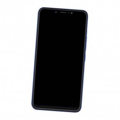 Camera Lens Glass with Frame for Tecno Spark 3 Blue