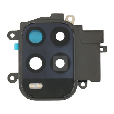 Camera Lens Glass With Frame For Xiaomi Mi 10 Lite 5g White By - Maxbhi Com