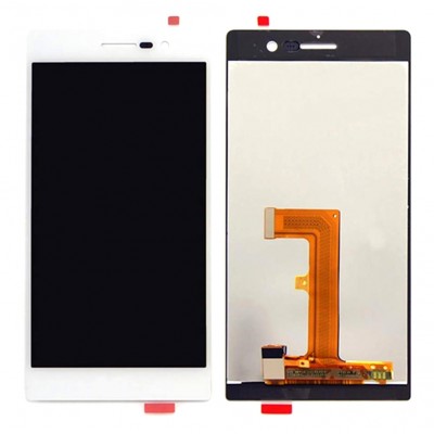 Lcd With Touch Screen For Huawei Ascend P7 With Dual Sim White By - Maxbhi Com