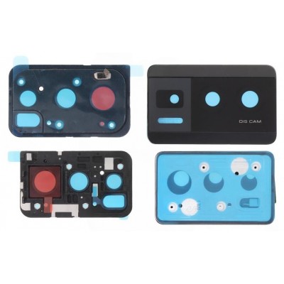 Camera Lens Glass With Frame For Xiaomi Poco F5 Pro Black By - Maxbhi Com