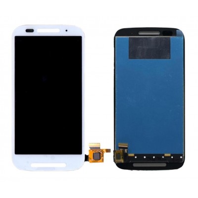 Lcd With Touch Screen For Motorola Moto E Dual Sim Xt1022 White By - Maxbhi Com