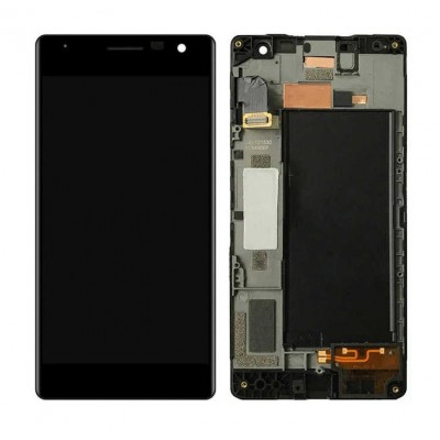 Lcd With Touch Screen For Nokia Lumia 730 Black By - Maxbhi Com