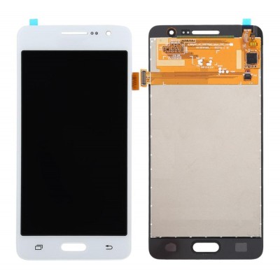 Lcd With Touch Screen For Samsung Galaxy Grand Prime White By - Maxbhi Com