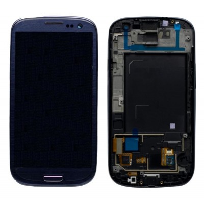 Display for Samsung Galaxy S3 Blue (Combo Folder) by Maxbhi.com