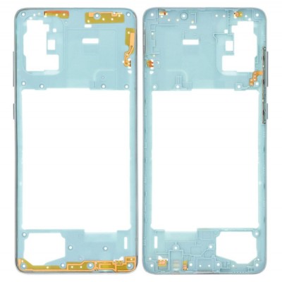 Middle Frame Ring Only For Samsung Galaxy A71 Blue By - Maxbhi Com