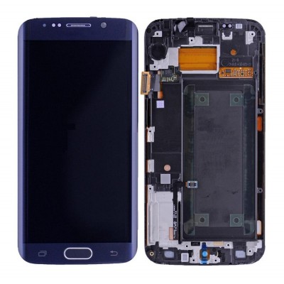 Display for Samsung Galaxy S6 Edge Black (Combo Folder) by Maxbhi.com