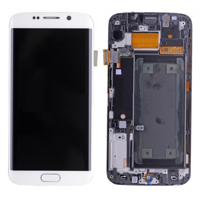 Display for Samsung Galaxy S6 Edge White (Combo Folder) by Maxbhi.com