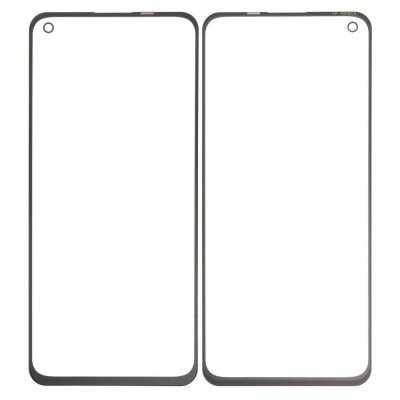 Replacement Front Glass For Oppo Reno7 4g Black By - Maxbhi Com