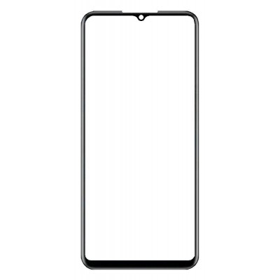 Replacement Front Glass For Realme V23 Black By - Maxbhi Com