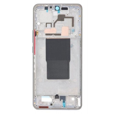 Lcd Frame Middle Chassis For Xiaomi 12t 5g White By - Maxbhi Com
