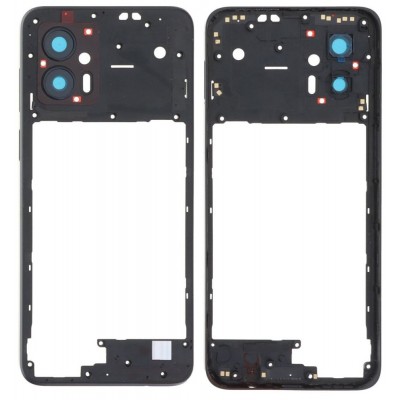 Middle Frame Ring Only For Motorola Moto G53 5g Black By - Maxbhi Com