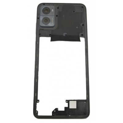 Middle Frame Ring Only For Motorola Moto E22 Black By - Maxbhi Com
