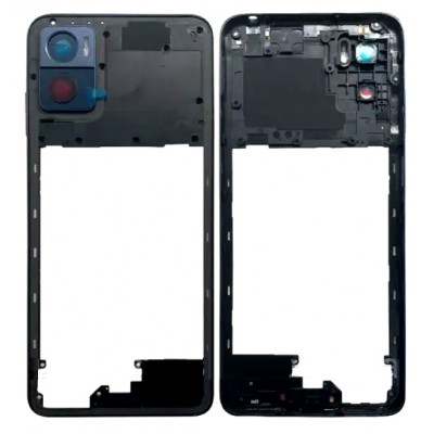 Middle Frame Ring Only For Motorola Moto E22i White By - Maxbhi Com