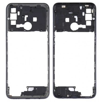 Middle Frame Ring Only For Oppo A32 Black By - Maxbhi Com