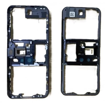 Middle Frame Ring Only For Lenovo Legion Duel 2 Black By - Maxbhi Com