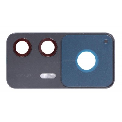Camera Lens Glass With Frame For Xiaomi 12t 5g Black By - Maxbhi Com