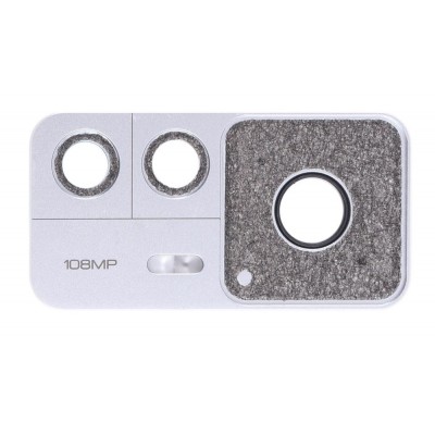 Camera Lens Glass With Frame For Xiaomi 12t 5g White By - Maxbhi Com