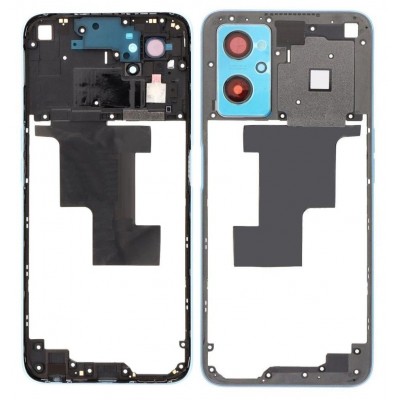 Middle Frame Ring Only For Realme 9i Blue By - Maxbhi Com