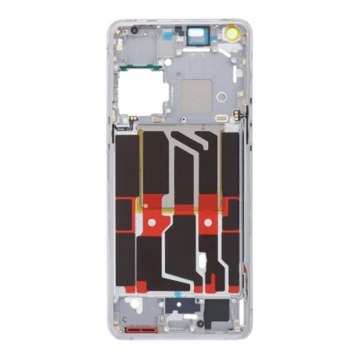 Lcd Frame Middle Chassis For Oppo Find X5 Pro White By - Maxbhi Com