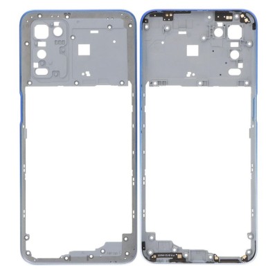 Middle Frame Ring Only For Oppo A54s Blue By - Maxbhi Com