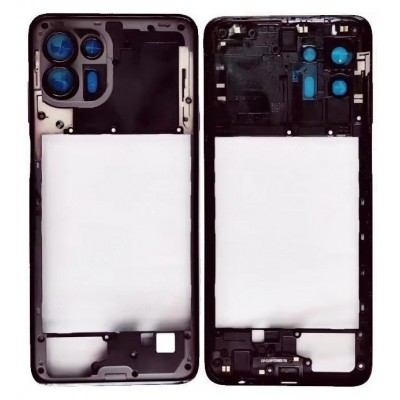 Middle Frame Ring Only For Motorola Edge 20 Lite Black By - Maxbhi Com