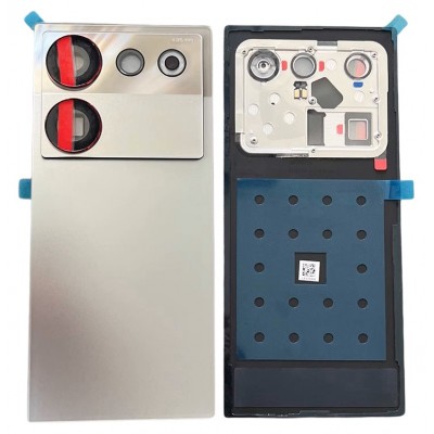 Back Panel Cover For Zte Nubia Z50 Ultra Silver - Maxbhi Com