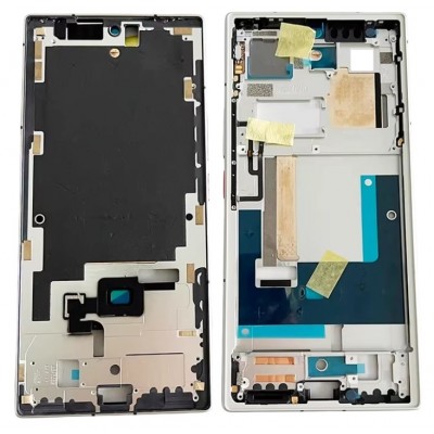 Lcd Frame Middle Chassis For Zte Nubia Z50 Ultra Silver By - Maxbhi Com