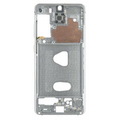 Lcd Frame Middle Chassis For Samsung Galaxy S20 5g White By - Maxbhi Com