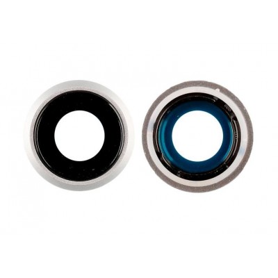 Camera Lens Glass With Frame For Apple Iphone Se 3rd Gen 2022 White By - Maxbhi Com