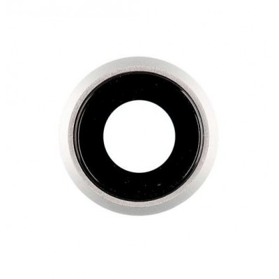 Camera Lens Glass With Frame For Apple Iphone Se 3rd Gen 2022 White By - Maxbhi Com