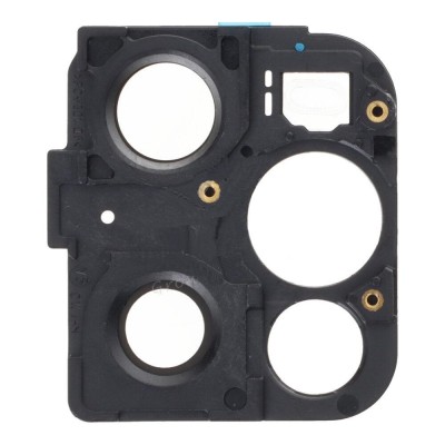 Camera Lens Glass With Frame For Oppo Find X3 Pro Black By - Maxbhi Com