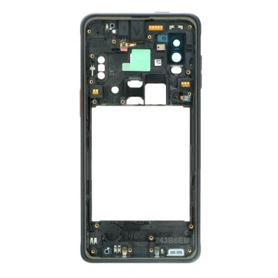 Middle Frame Ring Only For Samsung Galaxy Xcover Pro Black By - Maxbhi Com