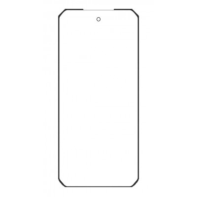 Replacement Front Glass For Unihertz Tank 2 Black By - Maxbhi Com