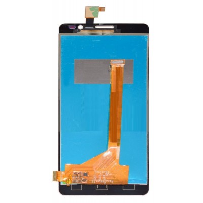 Lcd With Touch Screen For Intex Aqua Slice Ii White By - Maxbhi Com