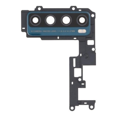 Camera Lens Glass With Frame For Tcl 20 Se Black By - Maxbhi Com