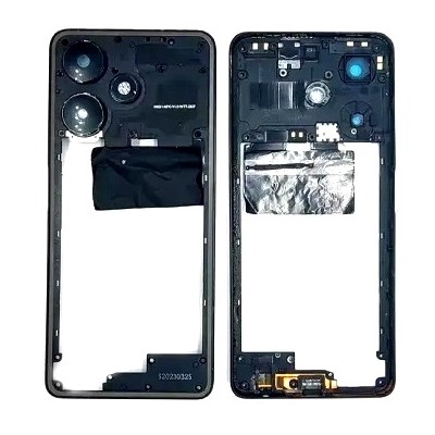 Middle Frame Ring Only For Infinix Hot 30 Black By - Maxbhi Com