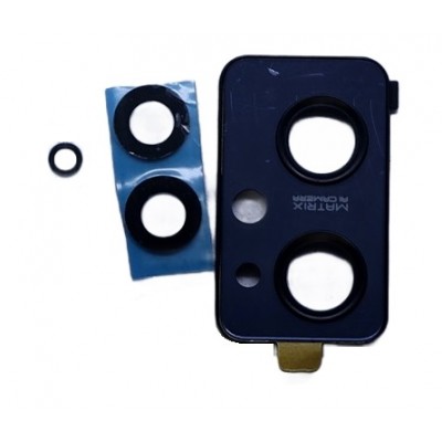 Camera Lens Glass With Frame For Realme 9i Black By - Maxbhi Com