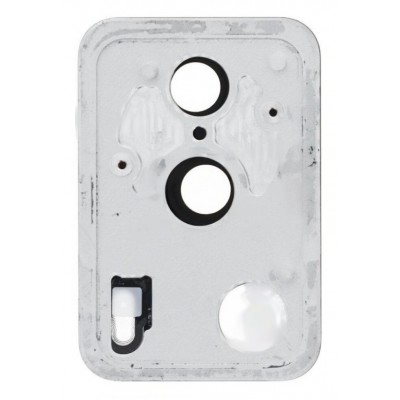 Camera Lens Glass With Frame For Xiaomi 13 Lite White By - Maxbhi Com