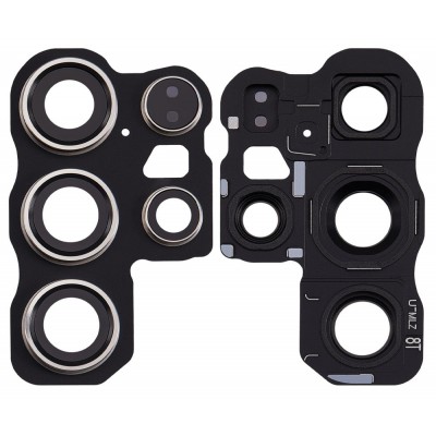 Camera Lens Glass With Frame For Samsung Galaxy S24 Ultra 5g White By - Maxbhi Com