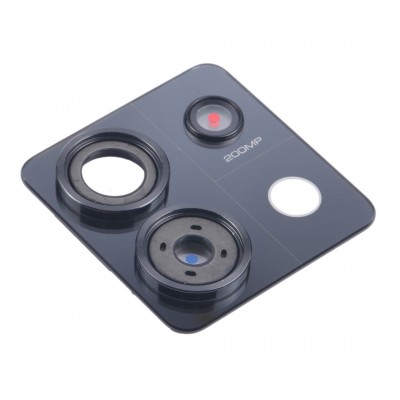 Camera Lens Glass With Frame For Xiaomi Redmi Note 13 Pro 5g Black By - Maxbhi Com